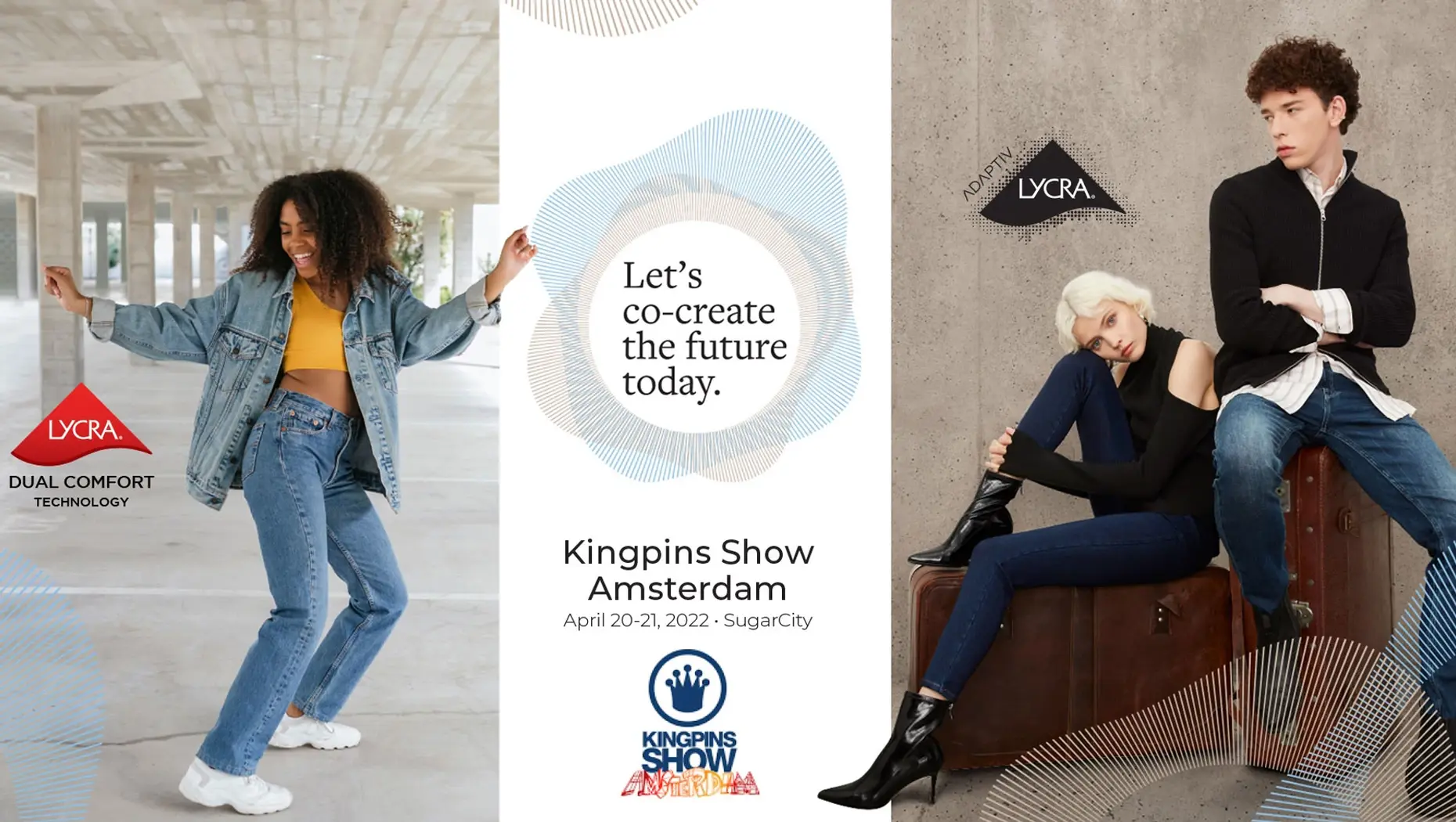 See The LYCRA Company’s latest stretch denim innovations that add lasting comfort, fit & shape to jeans at Kingpins Amsterdam